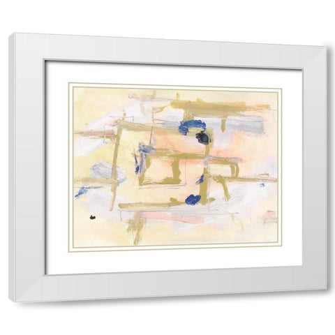 Sunrise City II White Modern Wood Framed Art Print with Double Matting by Wang, Melissa