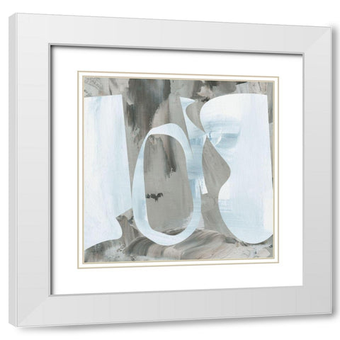 Cave Formation II White Modern Wood Framed Art Print with Double Matting by Wang, Melissa