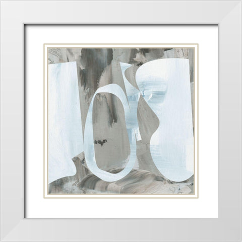 Cave Formation II White Modern Wood Framed Art Print with Double Matting by Wang, Melissa