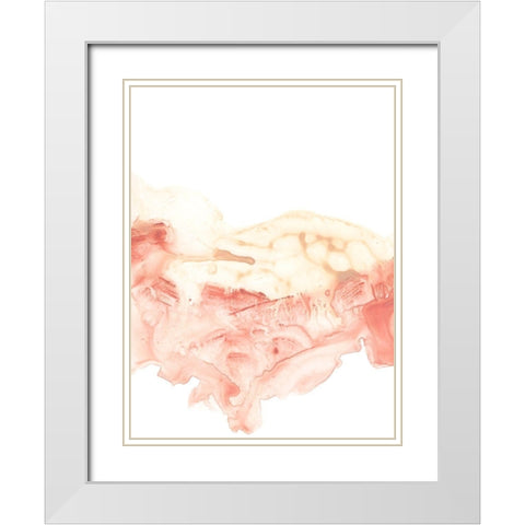 Sandstone Waveform I White Modern Wood Framed Art Print with Double Matting by Vess, June Erica