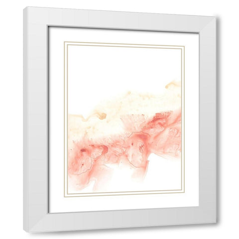 Sandstone Waveform II White Modern Wood Framed Art Print with Double Matting by Vess, June Erica