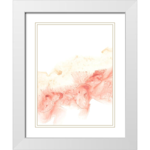 Sandstone Waveform II White Modern Wood Framed Art Print with Double Matting by Vess, June Erica
