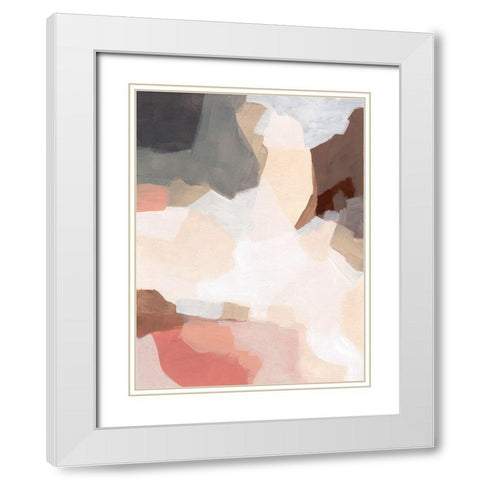 Mesa Prism II White Modern Wood Framed Art Print with Double Matting by Vess, June Erica