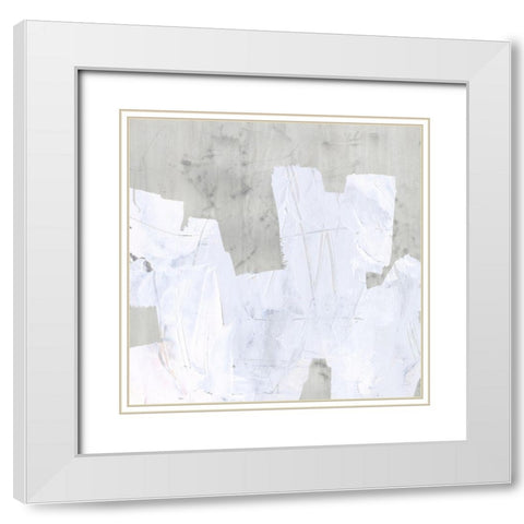 Ice Shield II White Modern Wood Framed Art Print with Double Matting by Vess, June Erica