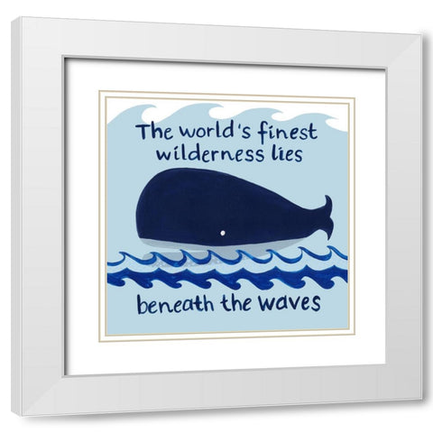 Nautical Explorer I White Modern Wood Framed Art Print with Double Matting by Moore, Regina