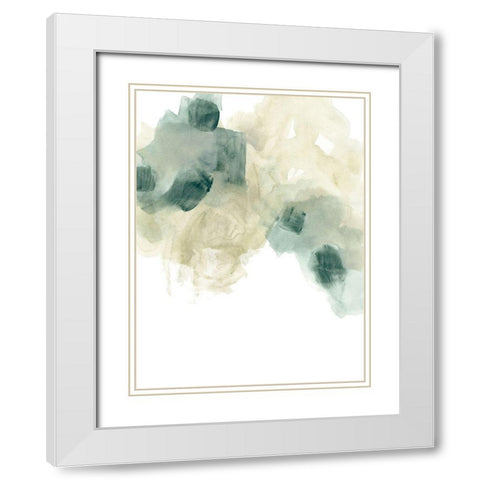 Fluid Dynamics II White Modern Wood Framed Art Print with Double Matting by Vess, June Erica