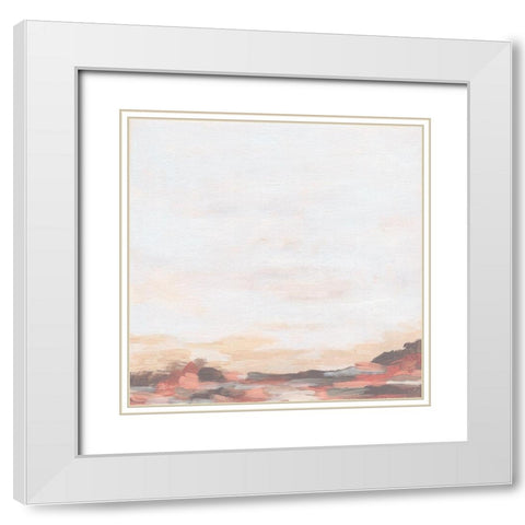 Rose Inlet II White Modern Wood Framed Art Print with Double Matting by Vess, June Erica