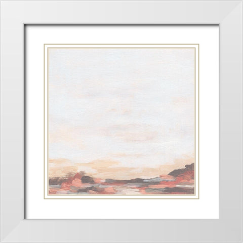 Rose Inlet II White Modern Wood Framed Art Print with Double Matting by Vess, June Erica