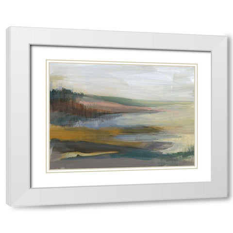 Northwest Cove I White Modern Wood Framed Art Print with Double Matting by Goldberger, Jennifer