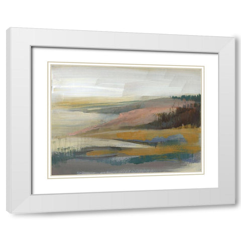 Northwest Cove II White Modern Wood Framed Art Print with Double Matting by Goldberger, Jennifer