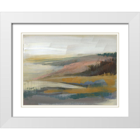 Northwest Cove II White Modern Wood Framed Art Print with Double Matting by Goldberger, Jennifer