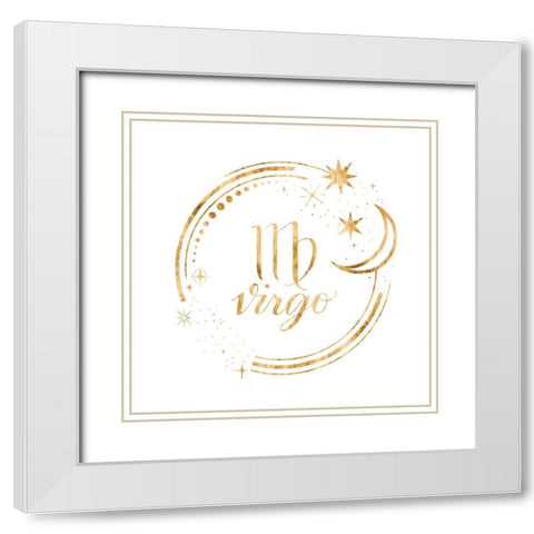 Gilded Astrology VI White Modern Wood Framed Art Print with Double Matting by Popp, Grace