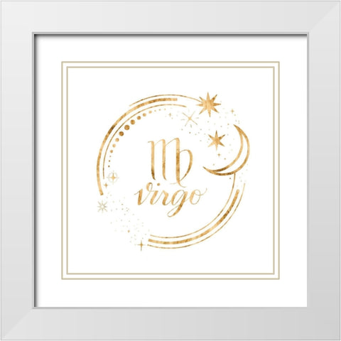 Gilded Astrology VI White Modern Wood Framed Art Print with Double Matting by Popp, Grace