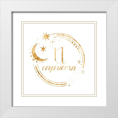 Gilded Astrology X White Modern Wood Framed Art Print with Double Matting by Popp, Grace