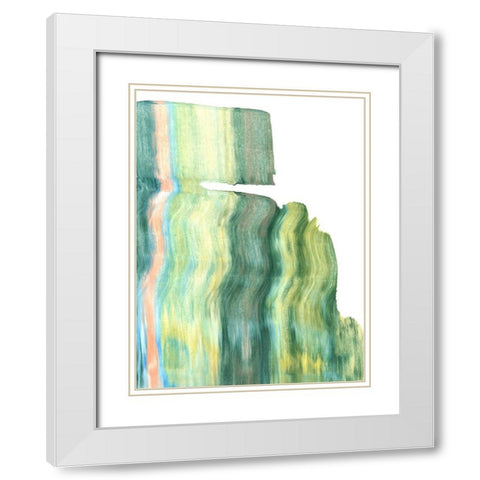 Static IV White Modern Wood Framed Art Print with Double Matting by Caroline, Emma