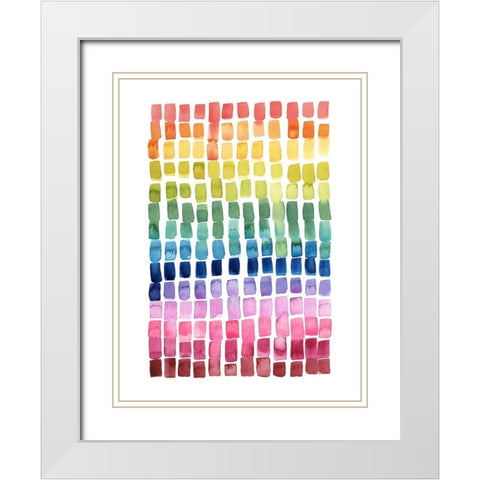 Under the Rainbow II White Modern Wood Framed Art Print with Double Matting by Popp, Grace