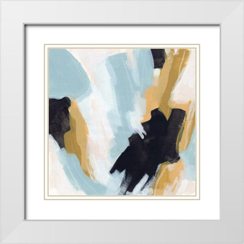 Electron Fissure I White Modern Wood Framed Art Print with Double Matting by Vess, June Erica