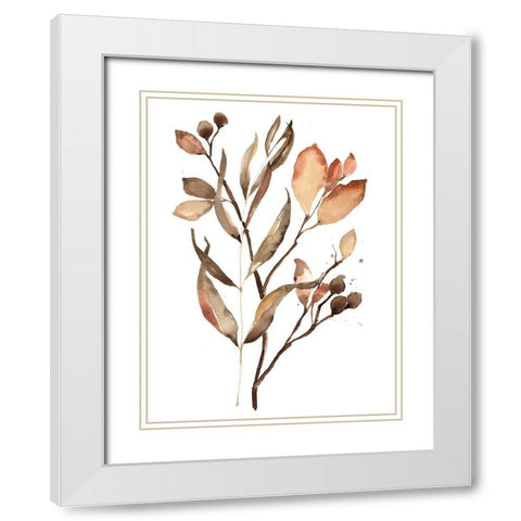 Autumns Bundle II White Modern Wood Framed Art Print with Double Matting by Goldberger, Jennifer