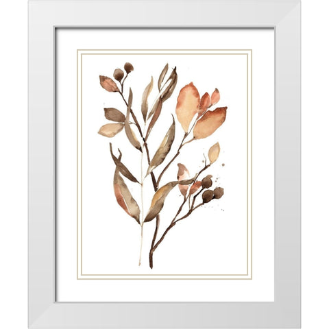 Autumns Bundle II White Modern Wood Framed Art Print with Double Matting by Goldberger, Jennifer