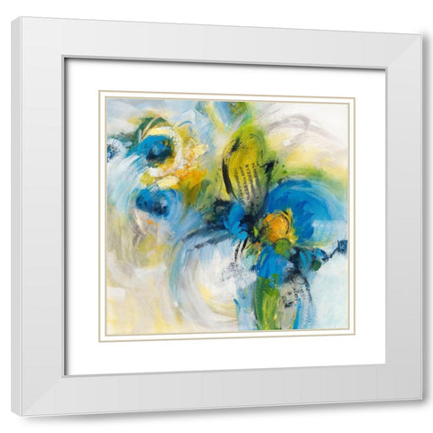 Twirlwind White Modern Wood Framed Art Print with Double Matting by Bothne, Janet