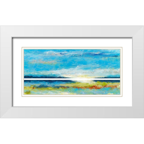 Tidings White Modern Wood Framed Art Print with Double Matting by Bothne, Janet