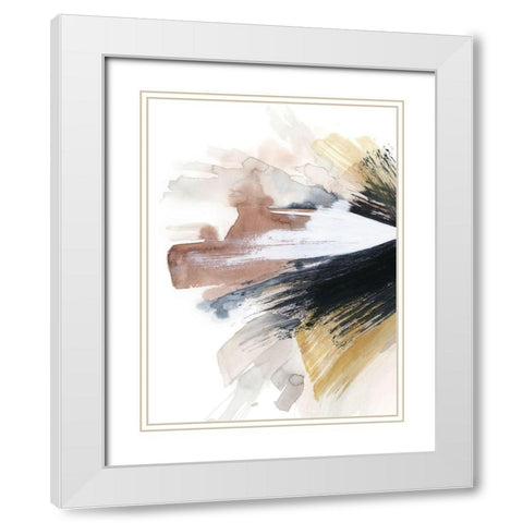 Desert Eruption I White Modern Wood Framed Art Print with Double Matting by Popp, Grace