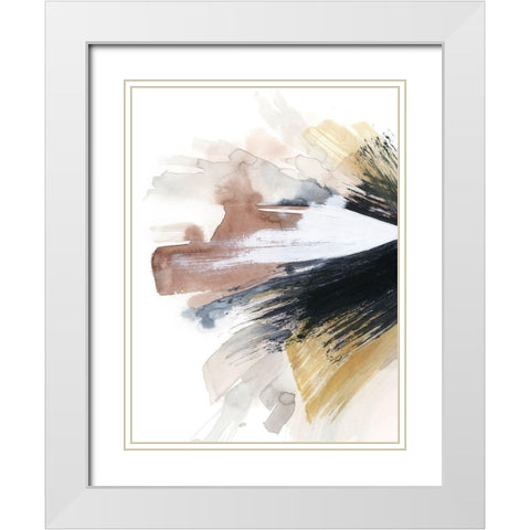 Desert Eruption I White Modern Wood Framed Art Print with Double Matting by Popp, Grace