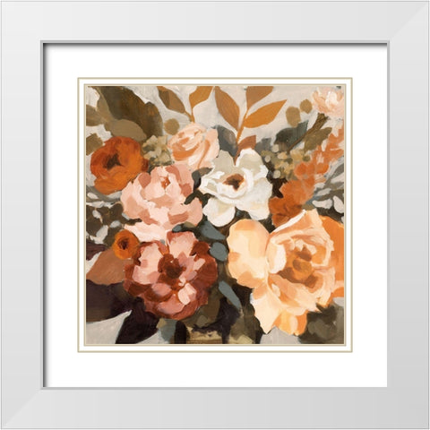 Autumnal Arrangement I White Modern Wood Framed Art Print with Double Matting by Barnes, Victoria