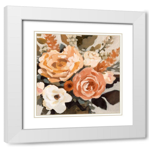 Autumnal Arrangement II White Modern Wood Framed Art Print with Double Matting by Barnes, Victoria