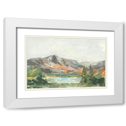 Rusty Mountains I White Modern Wood Framed Art Print with Double Matting by Harper, Ethan