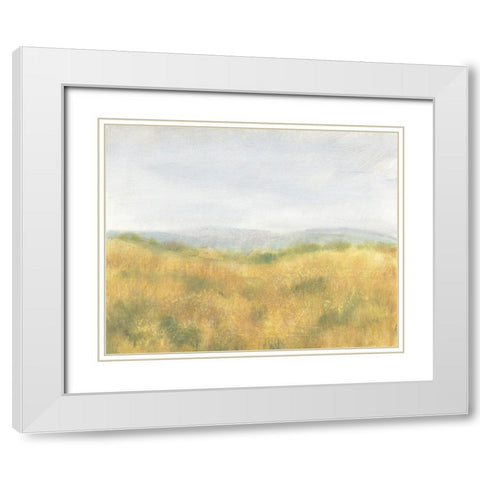 Wheat Fields I White Modern Wood Framed Art Print with Double Matting by OToole, Tim