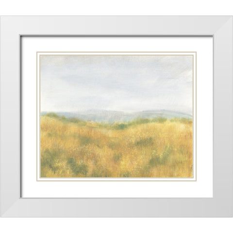 Wheat Fields I White Modern Wood Framed Art Print with Double Matting by OToole, Tim