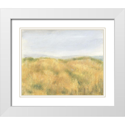 Wheat Fields II White Modern Wood Framed Art Print with Double Matting by OToole, Tim