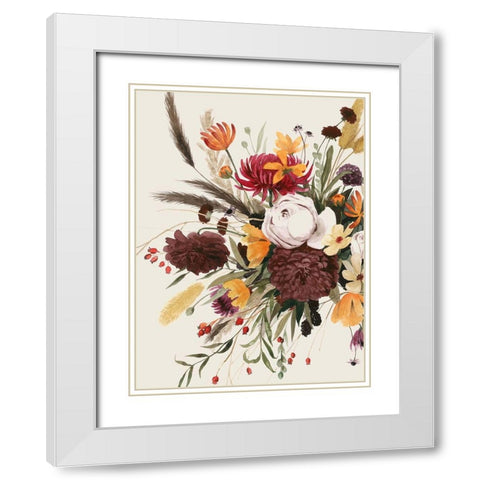 Equinox Bouquet I White Modern Wood Framed Art Print with Double Matting by Popp, Grace