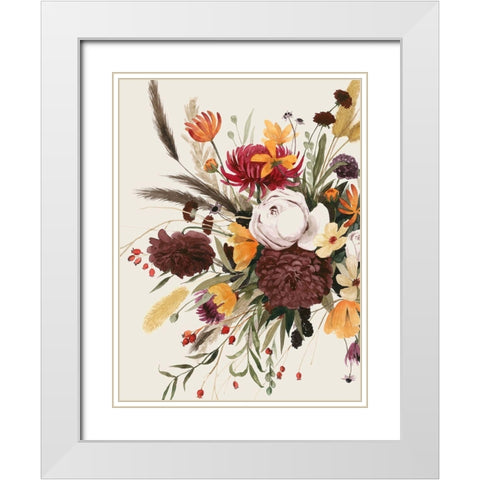 Equinox Bouquet I White Modern Wood Framed Art Print with Double Matting by Popp, Grace