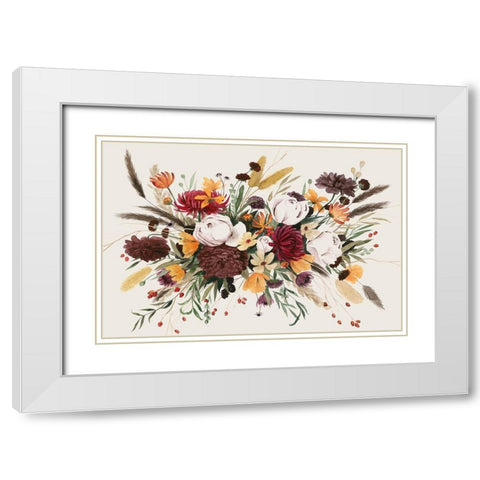 Equinox Bouquet III White Modern Wood Framed Art Print with Double Matting by Popp, Grace