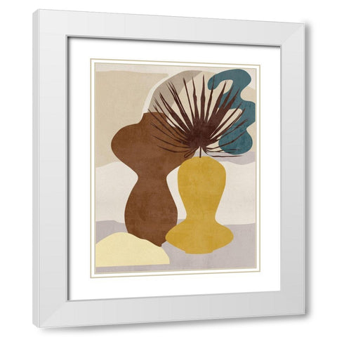 Decorated Vases IV White Modern Wood Framed Art Print with Double Matting by Wang, Melissa