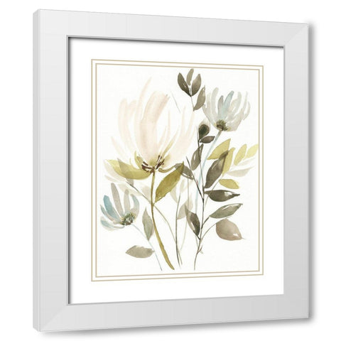 Winter Arrangement I White Modern Wood Framed Art Print with Double Matting by Goldberger, Jennifer