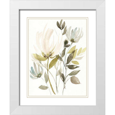 Winter Arrangement I White Modern Wood Framed Art Print with Double Matting by Goldberger, Jennifer