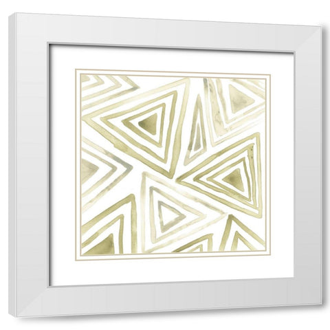 Subtle Signals II White Modern Wood Framed Art Print with Double Matting by Vess, June Erica