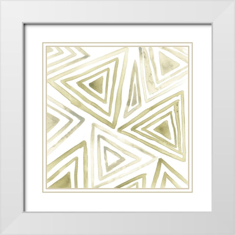 Subtle Signals II White Modern Wood Framed Art Print with Double Matting by Vess, June Erica