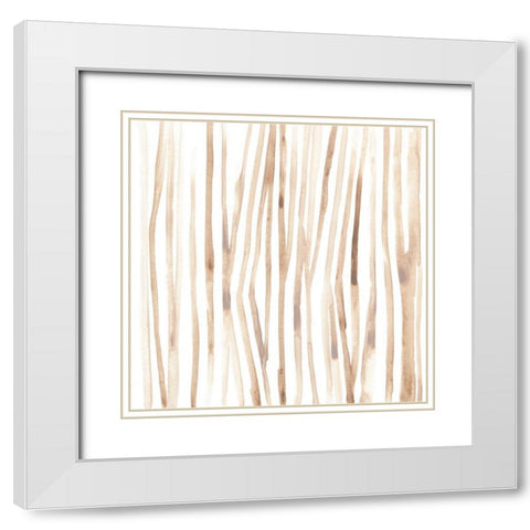 Subtle Signals III White Modern Wood Framed Art Print with Double Matting by Vess, June Erica