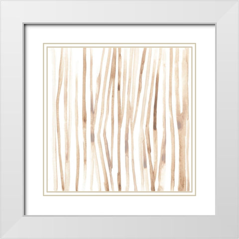 Subtle Signals III White Modern Wood Framed Art Print with Double Matting by Vess, June Erica