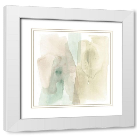 Subtle Signals V White Modern Wood Framed Art Print with Double Matting by Vess, June Erica