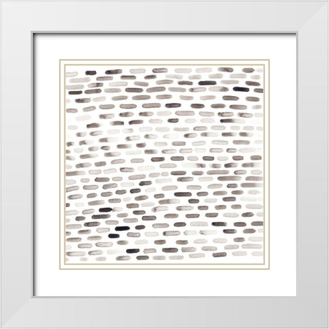 Subtle Signals VI White Modern Wood Framed Art Print with Double Matting by Vess, June Erica