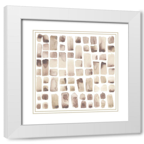 Subtle Signals VIII White Modern Wood Framed Art Print with Double Matting by Vess, June Erica