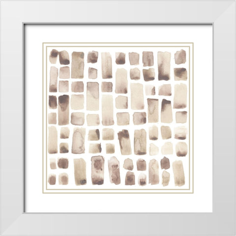 Subtle Signals VIII White Modern Wood Framed Art Print with Double Matting by Vess, June Erica
