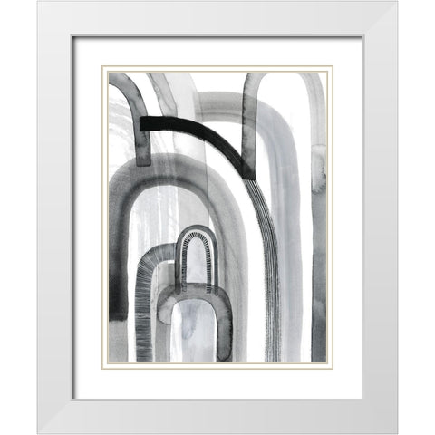 Yester Arches II White Modern Wood Framed Art Print with Double Matting by Popp, Grace