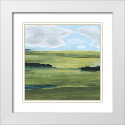 Halcyon Valley II White Modern Wood Framed Art Print with Double Matting by Popp, Grace