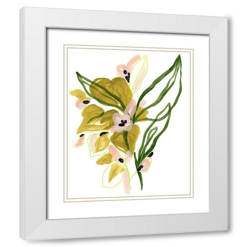 Tropical Cadenza IV White Modern Wood Framed Art Print with Double Matting by Vess, June Erica